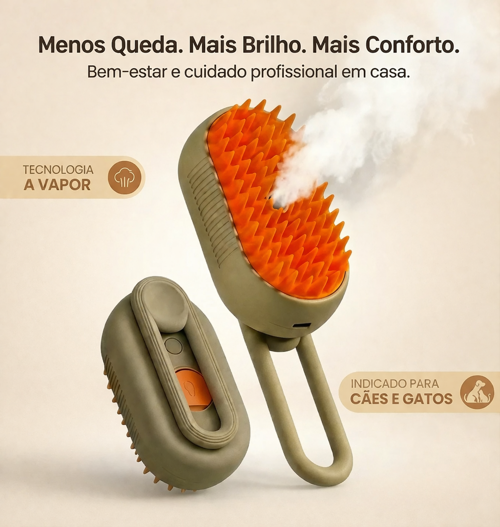 CleanPaw™ – Escova Inteligente de Limpeza e Remoção de Pelos.