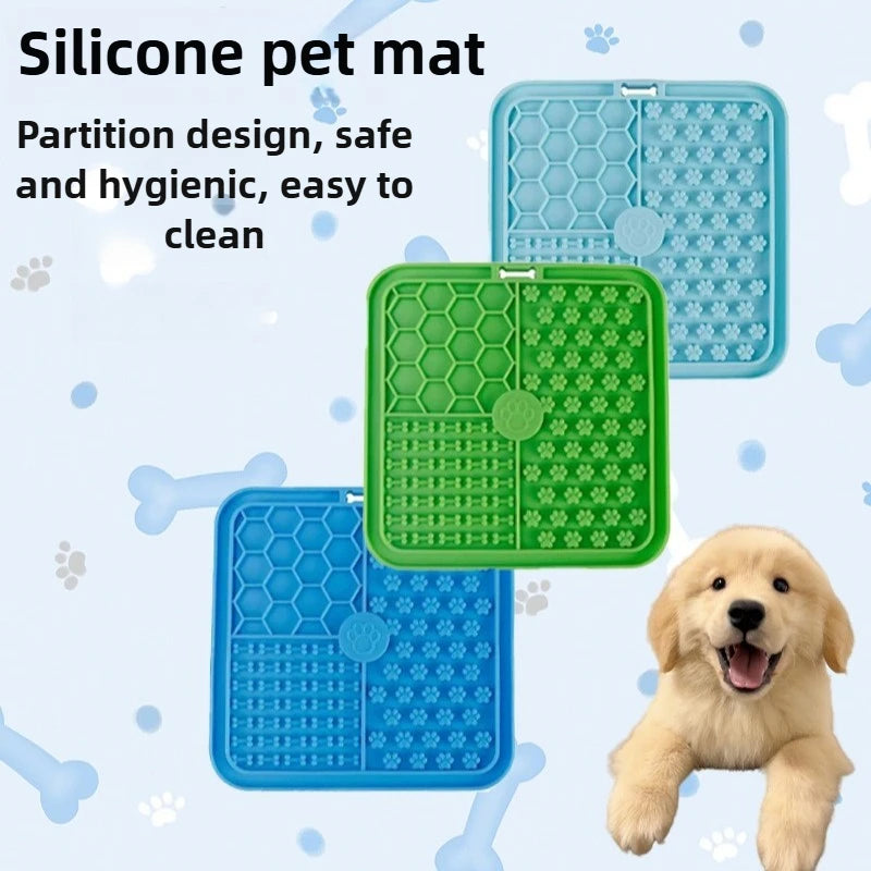 CalmaFlex™ – Tapete Calmante de Lamber para Cães