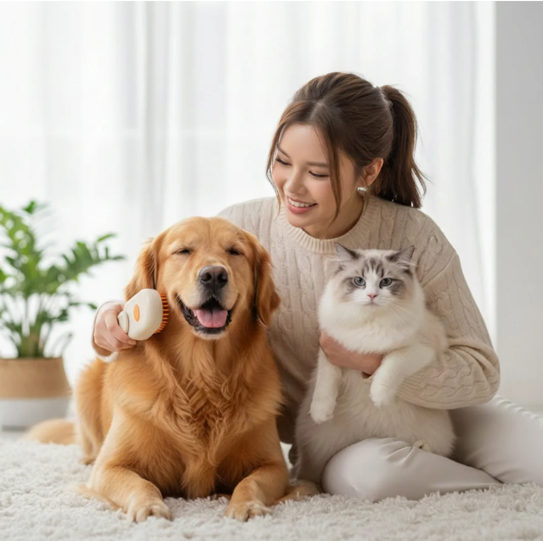 CleanPaw™ – Escova Inteligente de Limpeza e Remoção de Pelos.